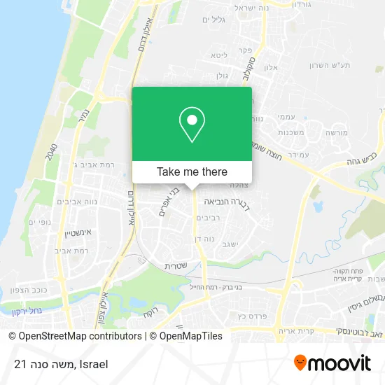 Карта משה סנה 21