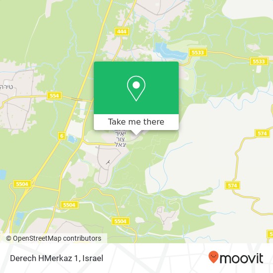 Derech HMerkaz 1 map