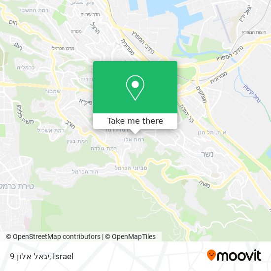 יגאל אלון 9 map