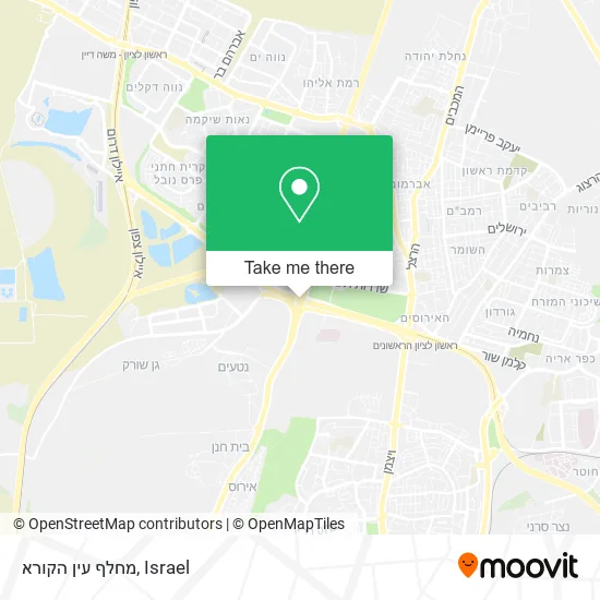 Карта מחלף עין הקורא