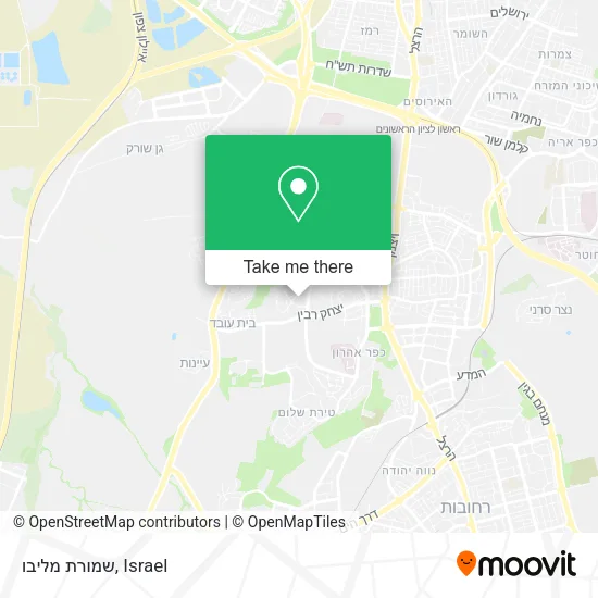 Карта שמורת מליבו