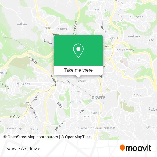 Карта מלכי ישראל