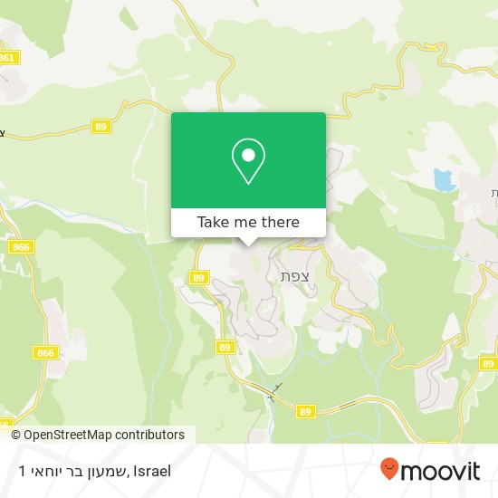 שמעון בר יוחאי 1 map