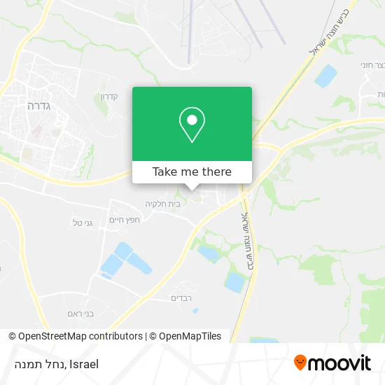 Карта נחל תמנה