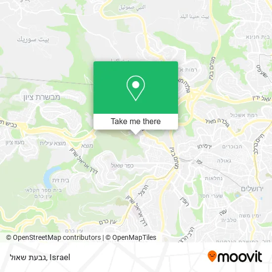 Карта גבעת שאול