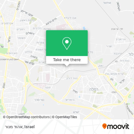 Карта אהוד מנור