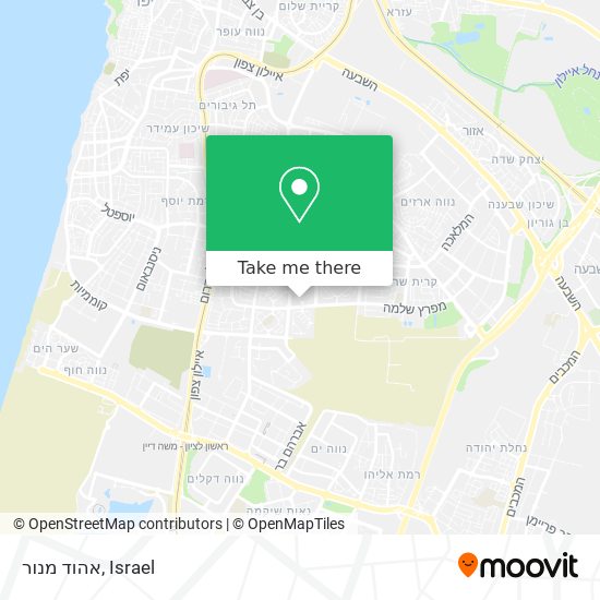 אהוד מנור map