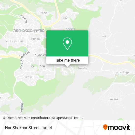 Карта Har Shakhar Street