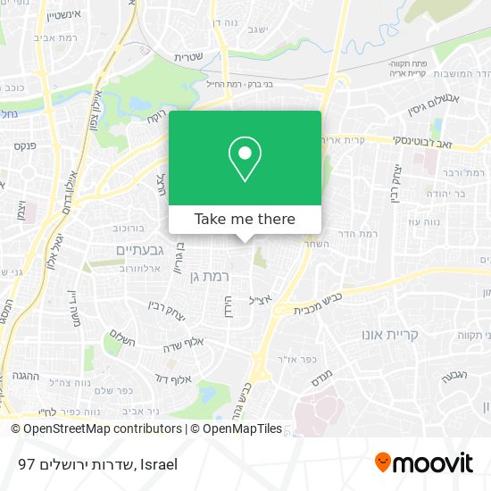 שדרות ירושלים 97 map
