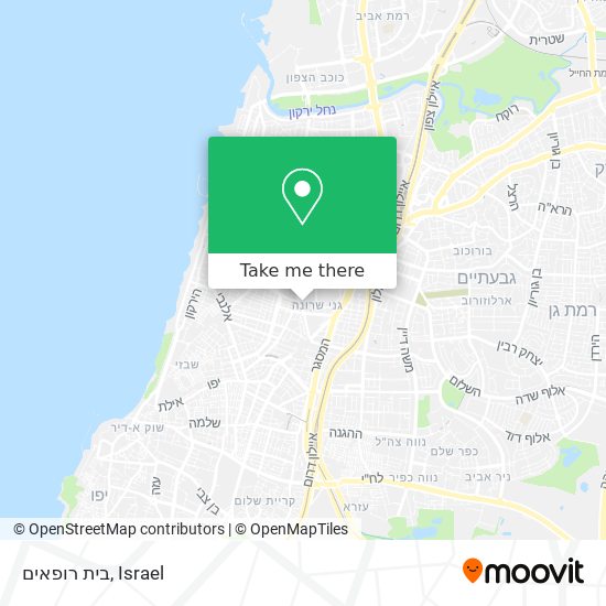 בית רופאים map