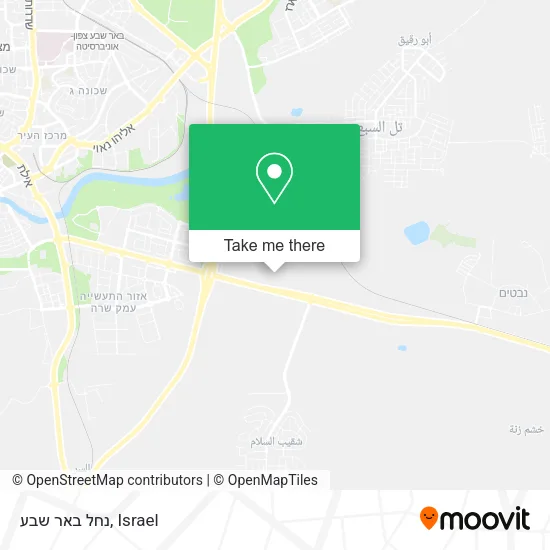 Карта נחל באר שבע