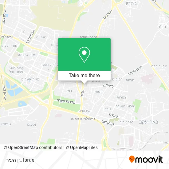 Карта גן העיר