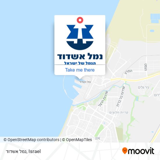 Карта נמל אשדוד