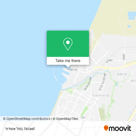 Карта נמל אשדוד
