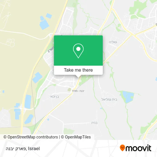 Карта פארק יבנה