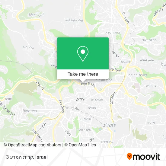Карта קרית המדע 3