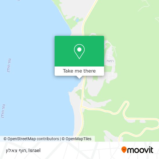 חוף צאלון map