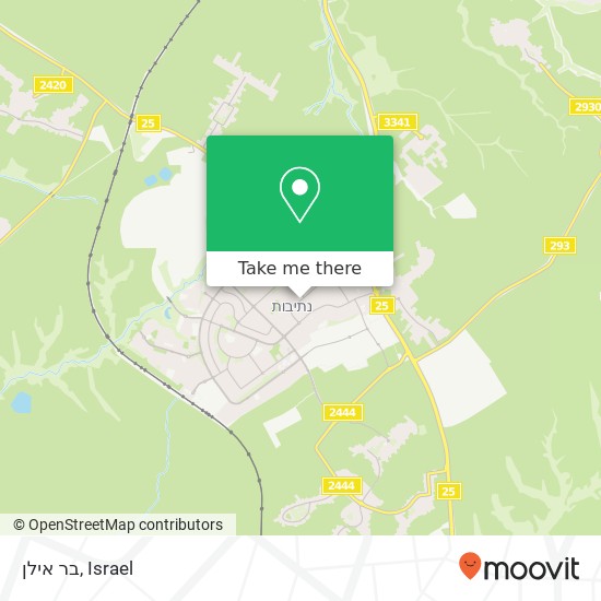 בר אילן map