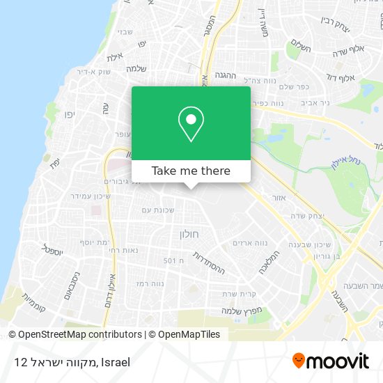מקווה ישראל 12 map