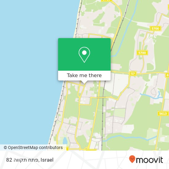 פתח תקווה 82 map