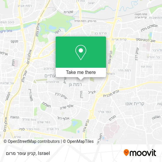 Карта קניון עופר מרום
