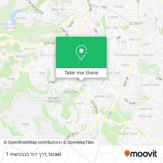 דרך דוד בנבנישתי 1 map