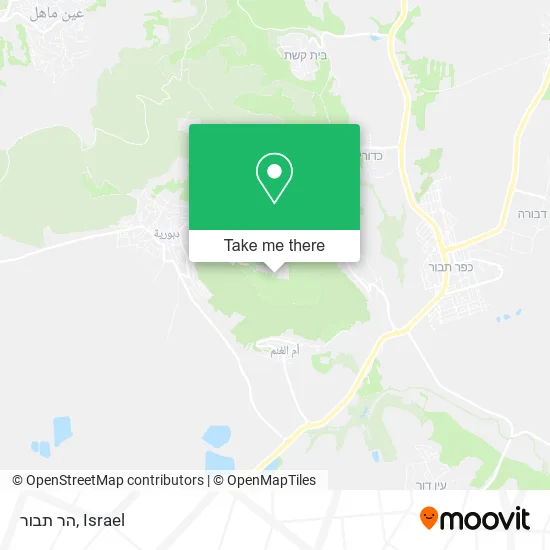 Карта הר תבור