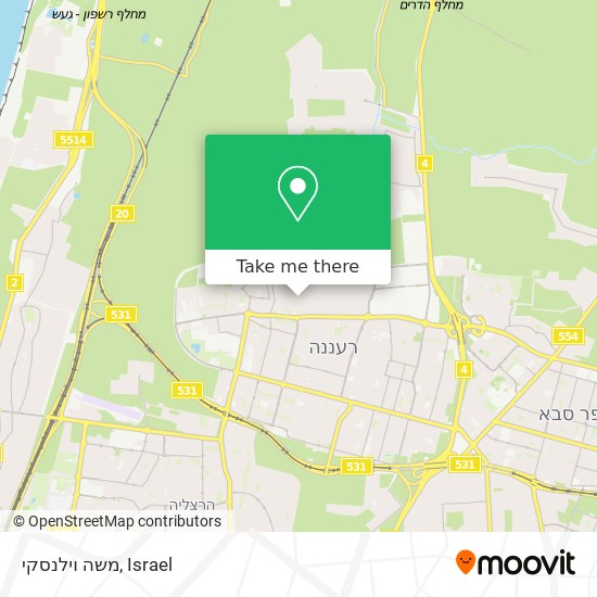 משה וילנסקי map