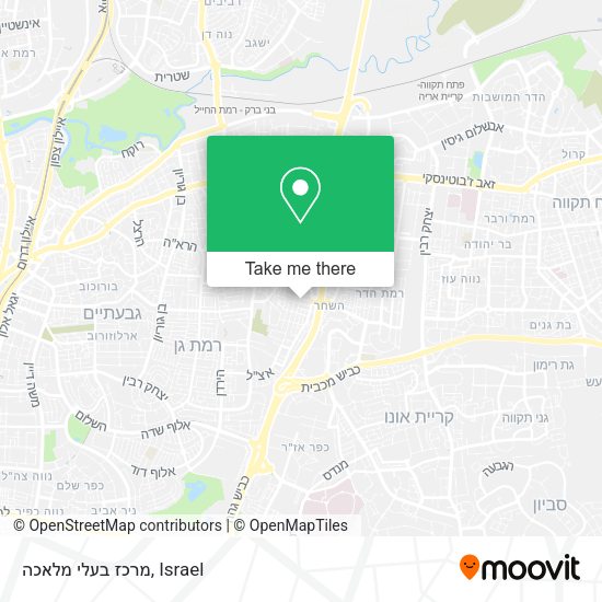 מרכז בעלי מלאכה map