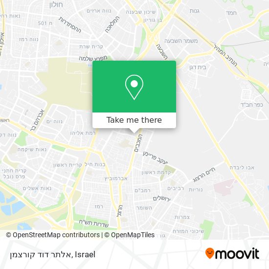 Карта אלתר דוד קורצמן