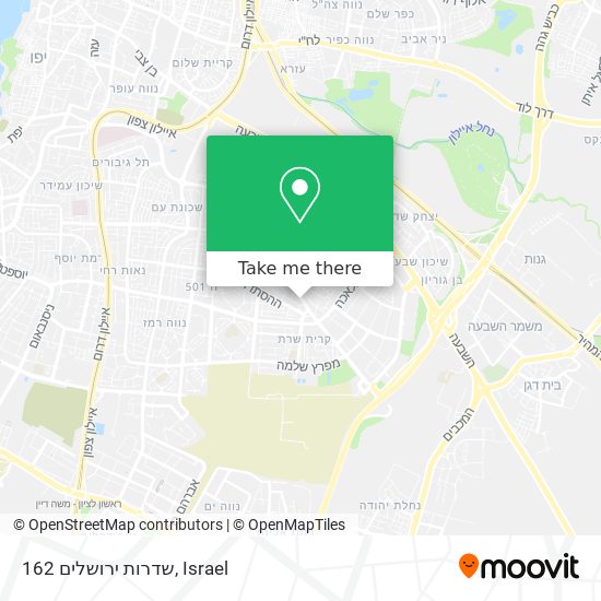 שדרות ירושלים 162 map