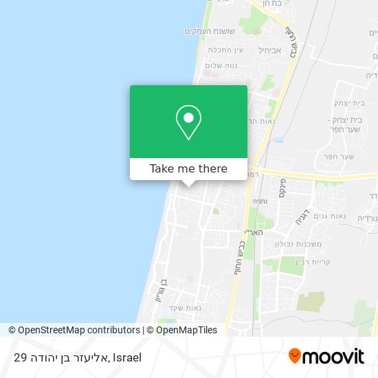 אליעזר בן יהודה 29 map