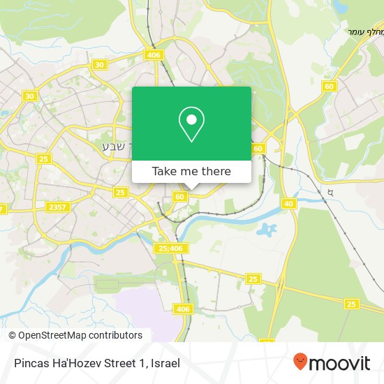 Pincas Ha'Hozev Street 1 map