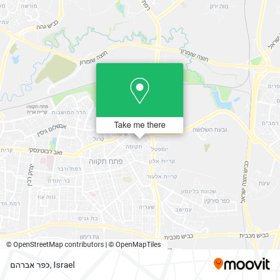 כפר אברהם map