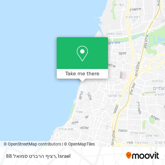 רציף הרברט סמואל 88 map