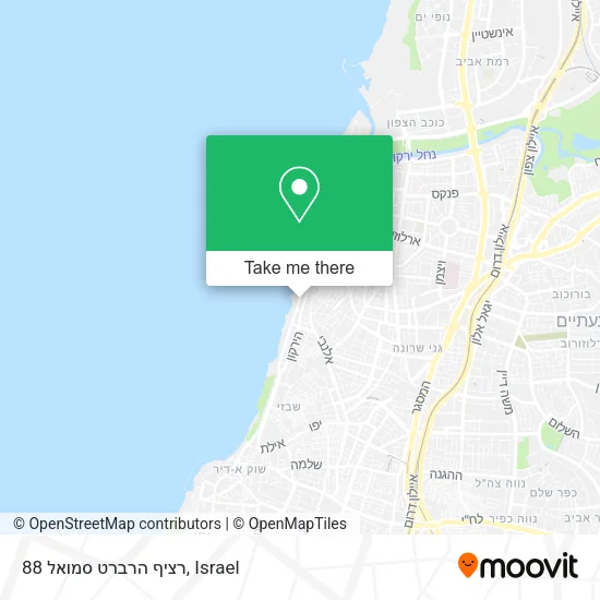 Карта רציף הרברט סמואל 88