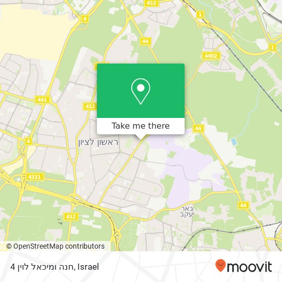 חנה ומיכאל לוין 4 map