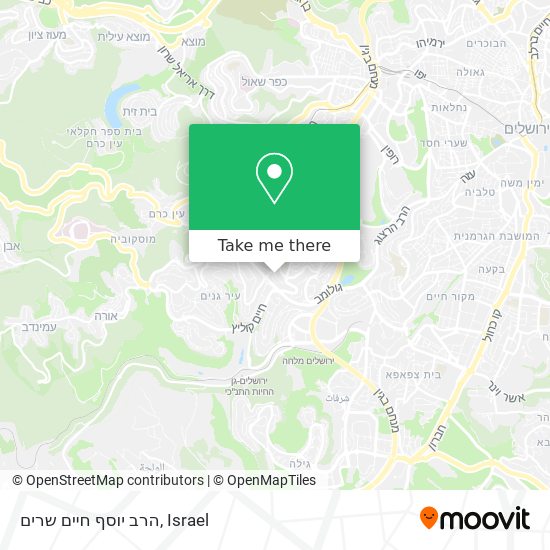 Карта הרב יוסף חיים שרים