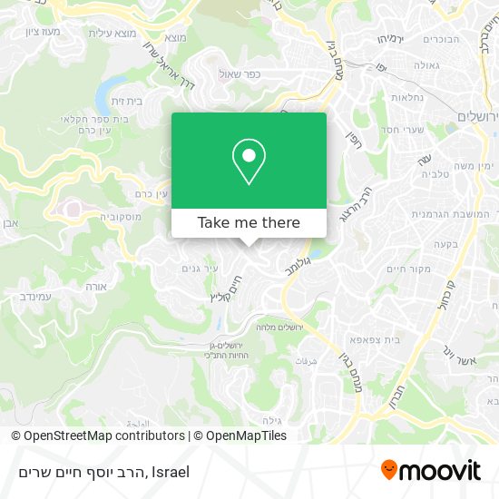 הרב יוסף חיים שרים map