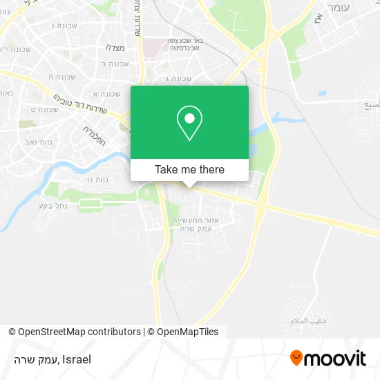 Карта עמק שרה