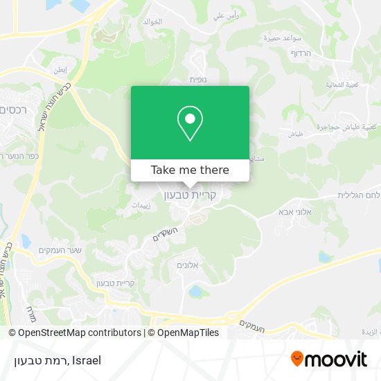 רמת טבעון map