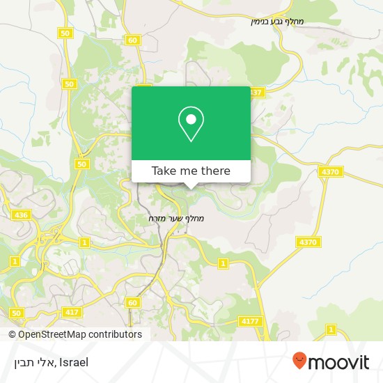 אלי תבין map