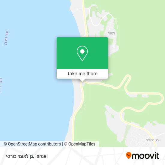 Карта גן לאומי כורסי