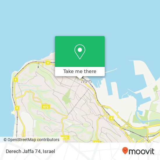Derech Jaffa 74 map