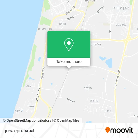 Карта חוף השרון