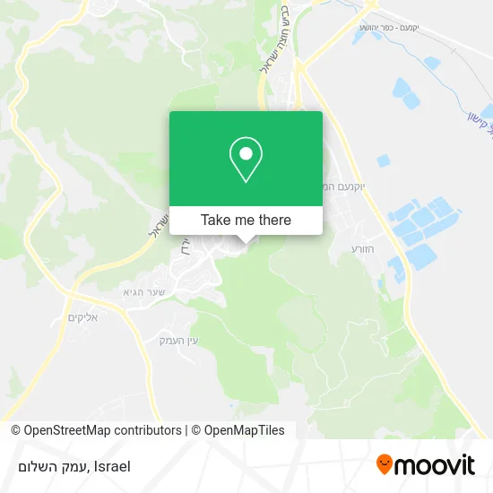 Карта עמק השלום