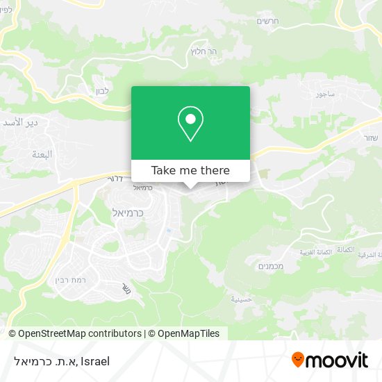 א.ת. כרמיאל map