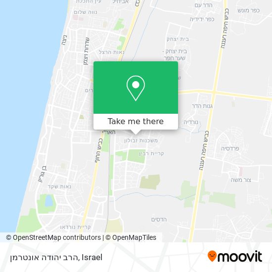 Карта הרב יהודה אונטרמן
