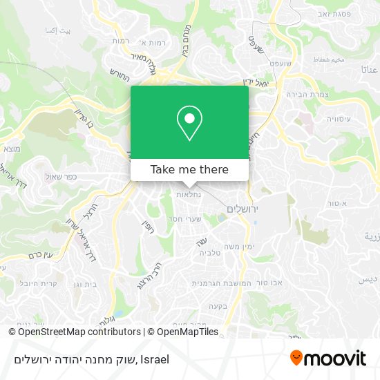 שוק מחנה יהודה ירושלים map