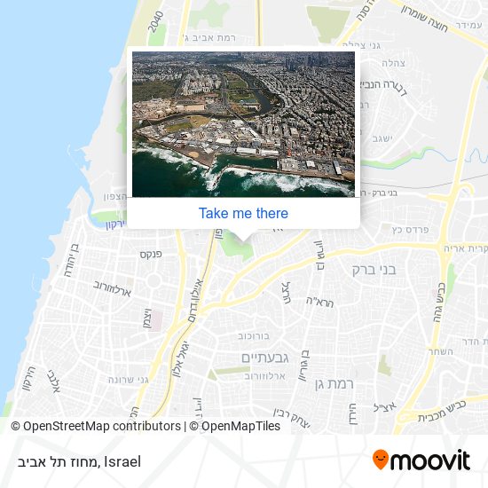 מחוז תל אביב map